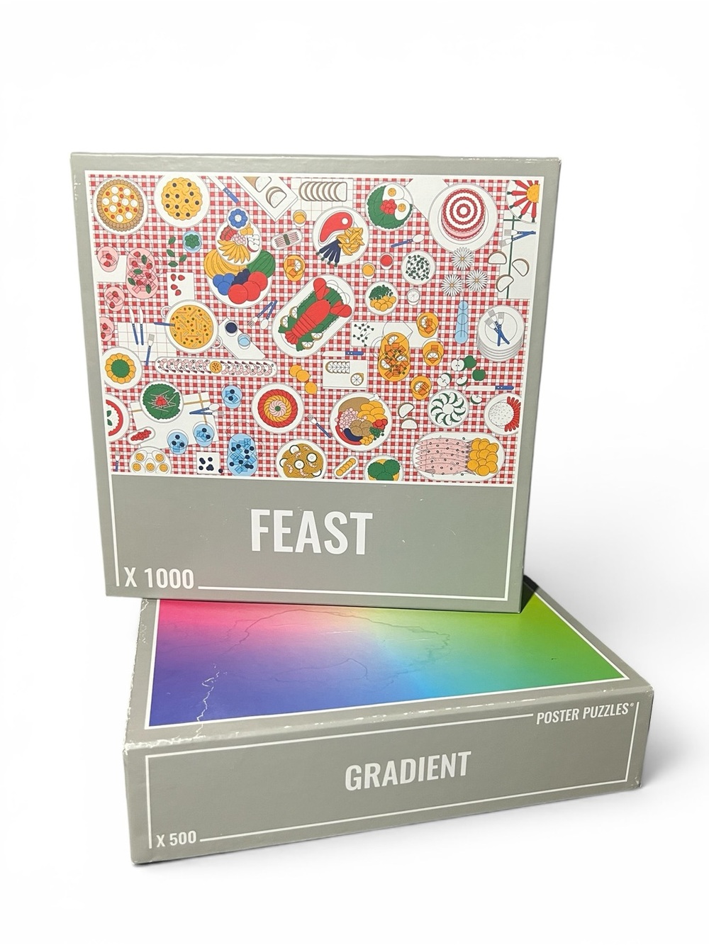 2 Cloudberries Puzzles “Feast” & “Gradient” ⚠️ slightly Damaged ⚠️